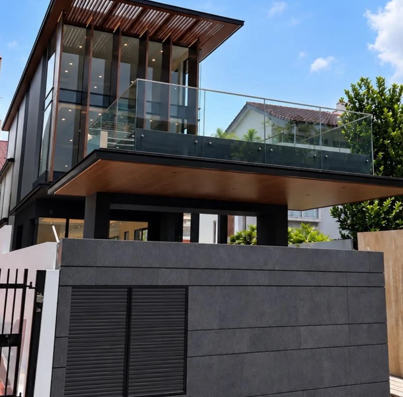 A brand-new landed home on The Landed Agency's book, photographed on site