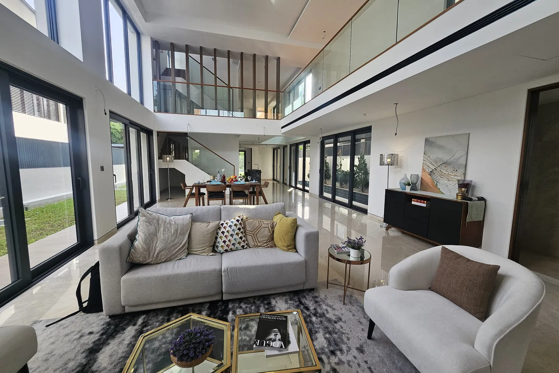 Living room interior of a freehold landed home